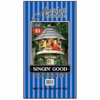 Americas Favorite 4150050 20 lbs Singin Good Wild Bird Feed Blue Stripe Bag, Blue Stripe