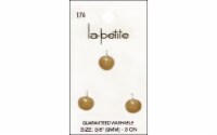LaPetite Buttons 7/16 Shank Beige 3pc