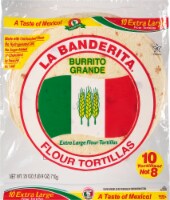 La Banderita Burrito Grande Flour Tortillas
