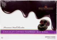 Manhattan Chocolates® Chocolate Covered Raspberry Jelly Rings Perspective: Main
