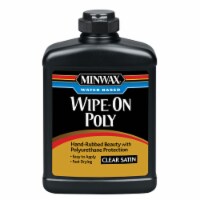 Minwax  Wipe-On Poly  Satin  Clear  Water-Based  Latex  Polyurethane Stain  2 pt. - Case Of: