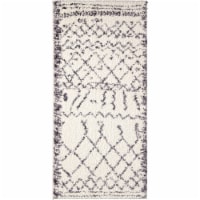 Orian Tribal Walk Accent Rug - Soft White Perspective: Main