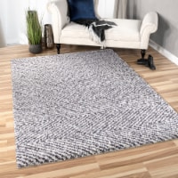 Harrington's Cotton Tail Collection Area Rug - Light Gray Perspective: Main