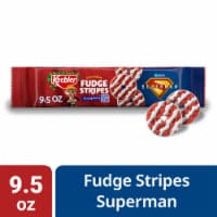 Keebler Superman Fudge Stripes Cookies, Strong Berry Flavor, Sweet Treat Pack Perspective: Main