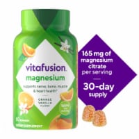 vitafusion Magnesium Orange Vanilla Flavored Gummy Supplement 165mg Perspective: Main