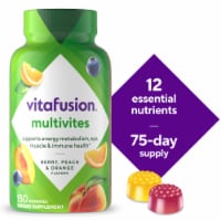 Vitafusion™ MultiVites Natural Berry Peach & Orange Flavor Multivitamin Gummies