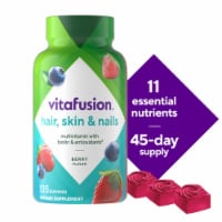 vitafusion Gorgeous Hair Skin & Nails Berry Flavored Multivitamin Gummy Vitamin plus Biotin Perspective: Main