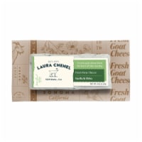 Laura Chenel Garlic & Chive Fresh Goat Block Cheese Perspective: Main