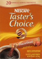 Nescafe Taster's Choice Hazelnut Coffee Packets Perspective: Main