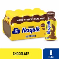 Nesquik Chocolate Milk Ready to Drink Low-fat Milk 12 Bulk Pack 8 fl oz Bottles Perspective: Main