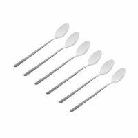 Godinger 46308 Ramp 18-0 Stainless Steel Satfade Iced Teaspoon - 6 Piece