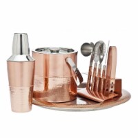 Godinger 92381 1 x 1 x 1 in. Copper Bar Serving Set - 9 Piece
