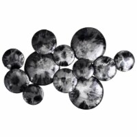Empire Art Direct ADM-5006-2848-R Obsidian Hand Painted Etched Metal Wall Sculpture