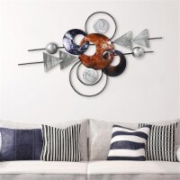 Empire Art Direct ADM-6048-2748-R Target Hand Painted Etched Metal Wall Sculpture