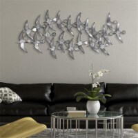 Empire Art Direct ADM-6093A-2553-R Flock Hand Painted Etched Metal Wall Sculpture