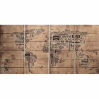 Empire Art Arte De Legno - World Map