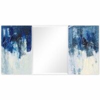 Empire Art Direct TAM-169135-3264 Blue Skies Rectangular Beveled Mirror on Free Floating Prin