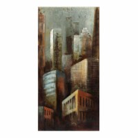 Empire Art Direct PMO-120207-4824 Primo Mixed Media Hand Painted Iron Wall Sculpture - Grey A