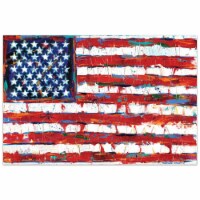 Empire Art Direct TMP-126740-3248 32 x 48 in. American Flag Frameless Tempered Glass Panel Co