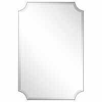 Empire Art Direct FLM-10033-2436 24 x 36 in. Frameless Rectangle Scalloped Beveled Wall Mirro