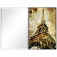 Empire Art Direct TAM-EAD0383-4836R Eiffel Tower Rectangular Beveled Mirror on Free Floating