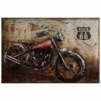 Empire Art Direct PMO-140318C-1624 Motorcycle 5 Mixed Media Iron Hand Painted Dimensional Wal
