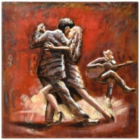 Empire Art Direct PMO-160131-4040 40 x 40 in. Romantic Dance Hand Painted Primo Mixed Media I