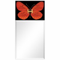Empire Art Direct TAM-JP6062-2448T Designer Butterfly Rectangular Beveled Mirror on Free Floa
