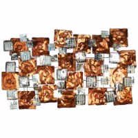 Empire Art Direct ADM-6126-2949-R Maze Hand Painted Etched Metal Wall Sculpture