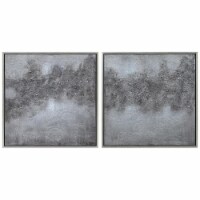 Empire Art Direct MAR-CB6342-3636-2 Fog Textured Metallic Hand Painted Wall Art by Martin Edw