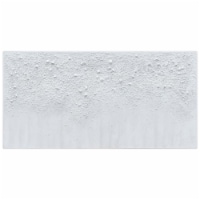 Empire Art Direct MAR-CB7535-2448 White Snow a Textured Metallic Hand Painted Wall Art by Mar