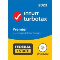 Intuit TurboTax Desktop Premier TY2023 Retail FS DVD PKG Perspective: Main