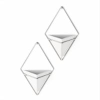 Umbra 470753-670 Trigg Hanging Planter Vase & Geometric Wall Decor Container, Small - White &