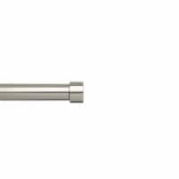 Umbra Cappa Adjustable Single Curtain Rod Set in Nickel/Silver Perspective: Main