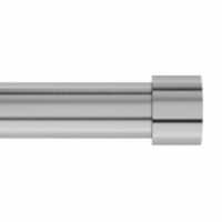 Umbra® Cappa 36 to 66-Inch Adjustable Single Curtain Rod Set in Nickel/Silver Perspective: Main