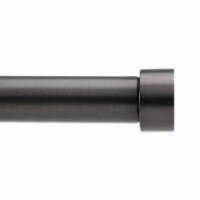Umbra® Cappa 66 to 120-Inch Adjustable Curtain Rod in Brushed Black Perspective: Main