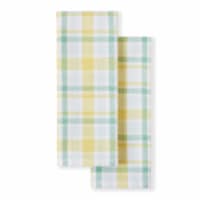 Martha Stewart Valley Plaid Kitchen Towels Perspective: Main