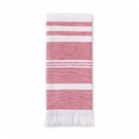 KitchenAid Yarn Dye Fringe Single Kitchen Towel - Passion Red Perspective: Main