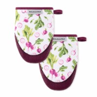 KitchenAid Radish Printed Mini Oven Mitts Perspective: Main