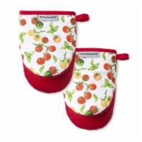 KitchenAid Printed Mini Oven Mitts - Tomato Basil Perspective: Main