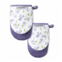 KitchenAid Printed Mini Oven Mitts - Ditsy Daisies Perspective: Main