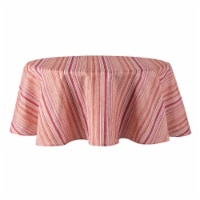 Fiesta Marble Head Striped Round Table Cloth - Scarlet Perspective: Main