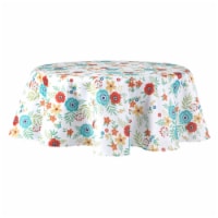 Fiesta Embroidered Enchantment Printed Round Table Cloth Perspective: Main