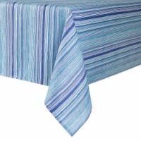 Fiesta Marble Head Striped Round Table Cloth - Turquoise Perspective: Main