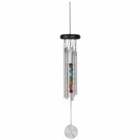 Woodstock Signature Collection Chakra Chime Seven Stones Wind Chimes - Black Perspective: Main