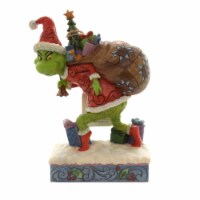 Jim Shore Grinch Tip Toeing W/Bag Of Gift Dr. Seuss Figurine Christmas 6004062