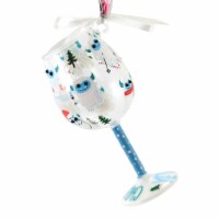 Holiday Ornament Mini Is It Christmas Yet? Glass Hand Painted 6007850
