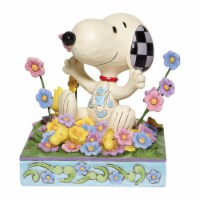 Jim Shore Bouncing Into Spring Polyresin Snoopy Flowers 6007965