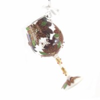 Holiday Ornament Pretty As A Poinsettia Glass Hand Painted 6009419