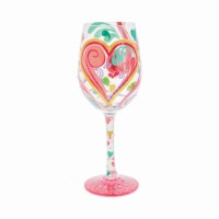 Lolita Glassware 9.00 My Hearts-A-Swirl Valentines Wine Love